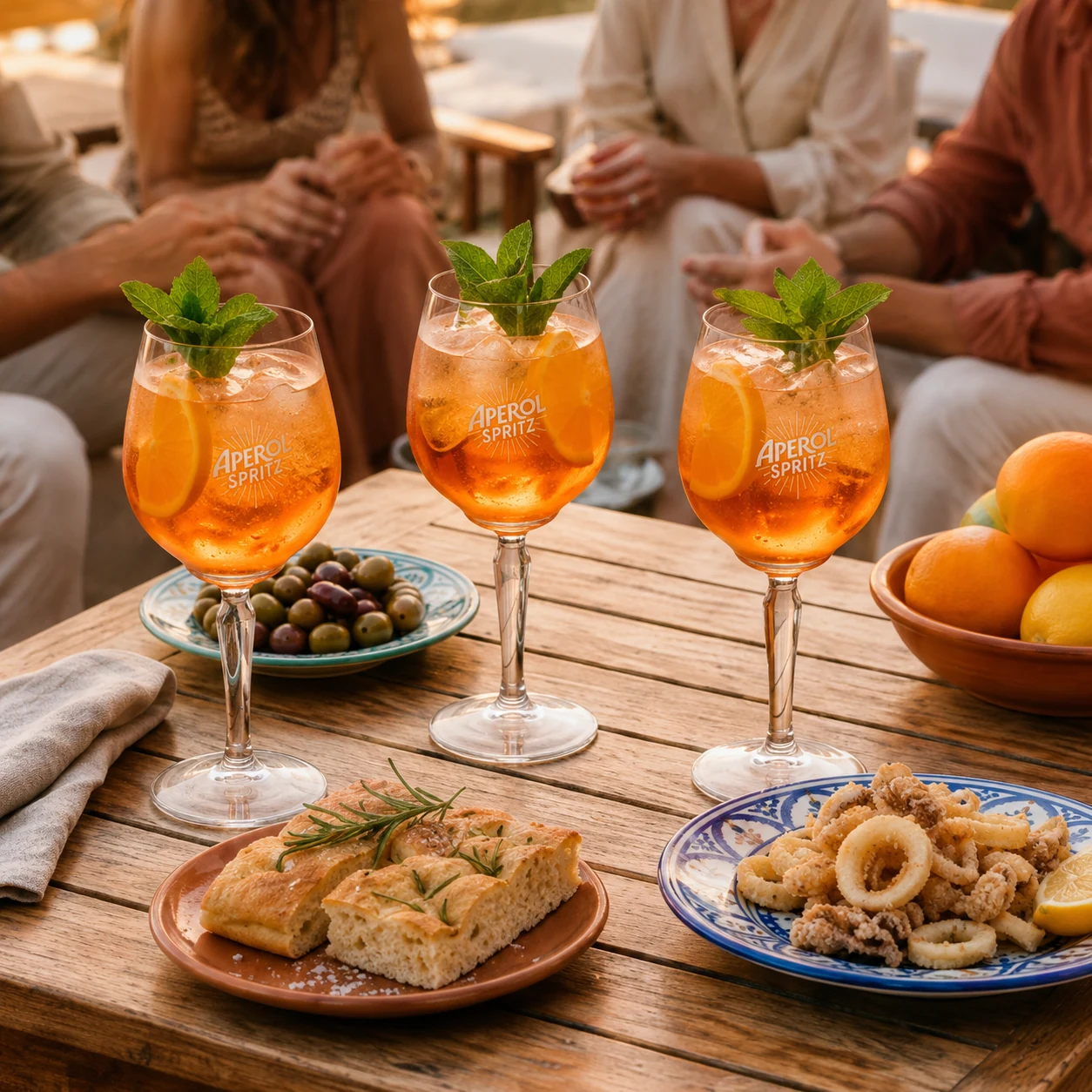 Friends at Brio Beach Club